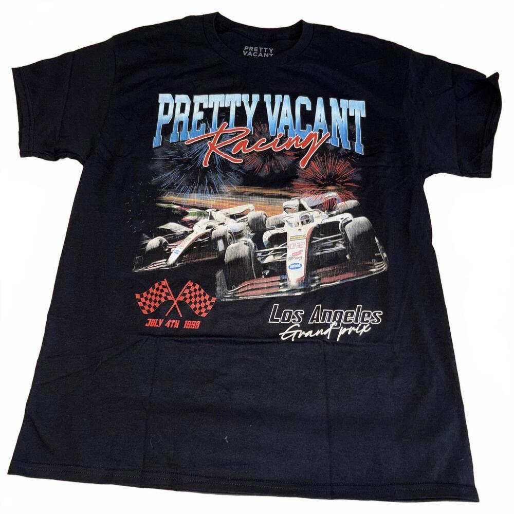 New With Tags Formula One Pretty Vacant Racing Los Angeles Grand Prix Tee Mens L